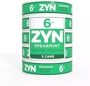 ZYN Spearmint 6MG Pouches - Tobacco-Free Freshness in Cans