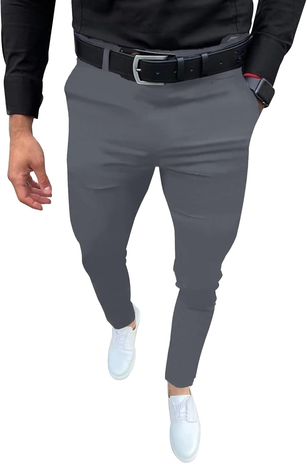 Mens Fashion Slim Fit Dress Pants for Casual and Business Wear
