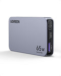 UGREEN Nexode Pro 65W GaN USB C Slim Wall Charger - Compact 3-Port