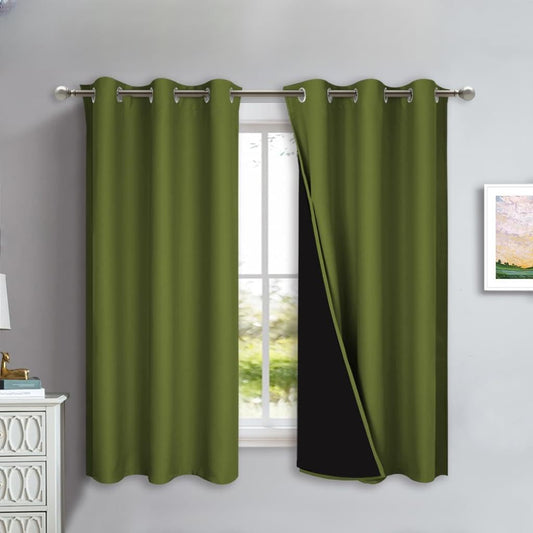 NICETOWN 100% Blackout Lined Curtains for Total Darkness