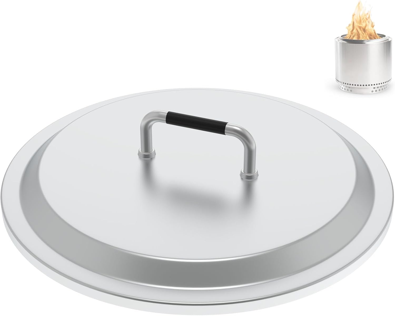Fire Pit Lid for Solo Stove Yukon 2.0 - Durable Stainless Steel