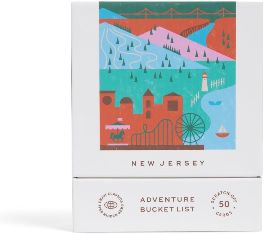 New Jersey Adventure Bucket List: 50 Scratch-Off Cards for Fun