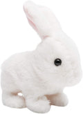 Plush Rabbit Interactive Toy 7 in - Jumping, Wiggle Ears, Mouth Moving