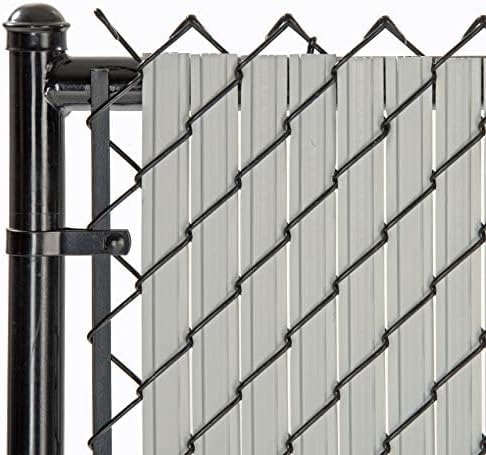 SoliTube Slat Privacy Inserts for Chain-Link Fence - Gray