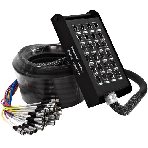 Seismic Audio 16 Channel XLR Snake Cable 50ft Long for Professionals