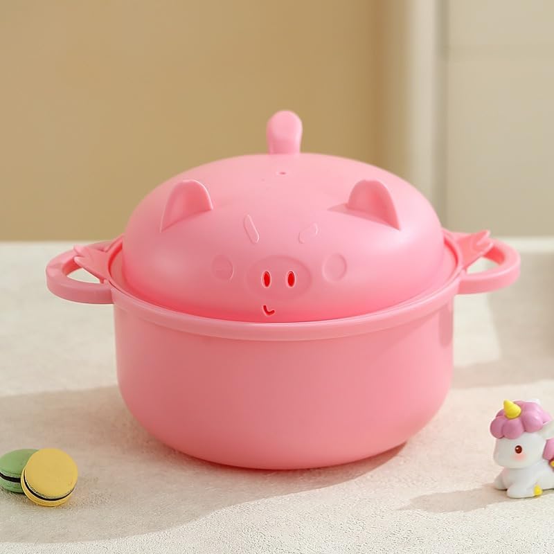 Piggy Ramen Bowl Set with All-in-One Features