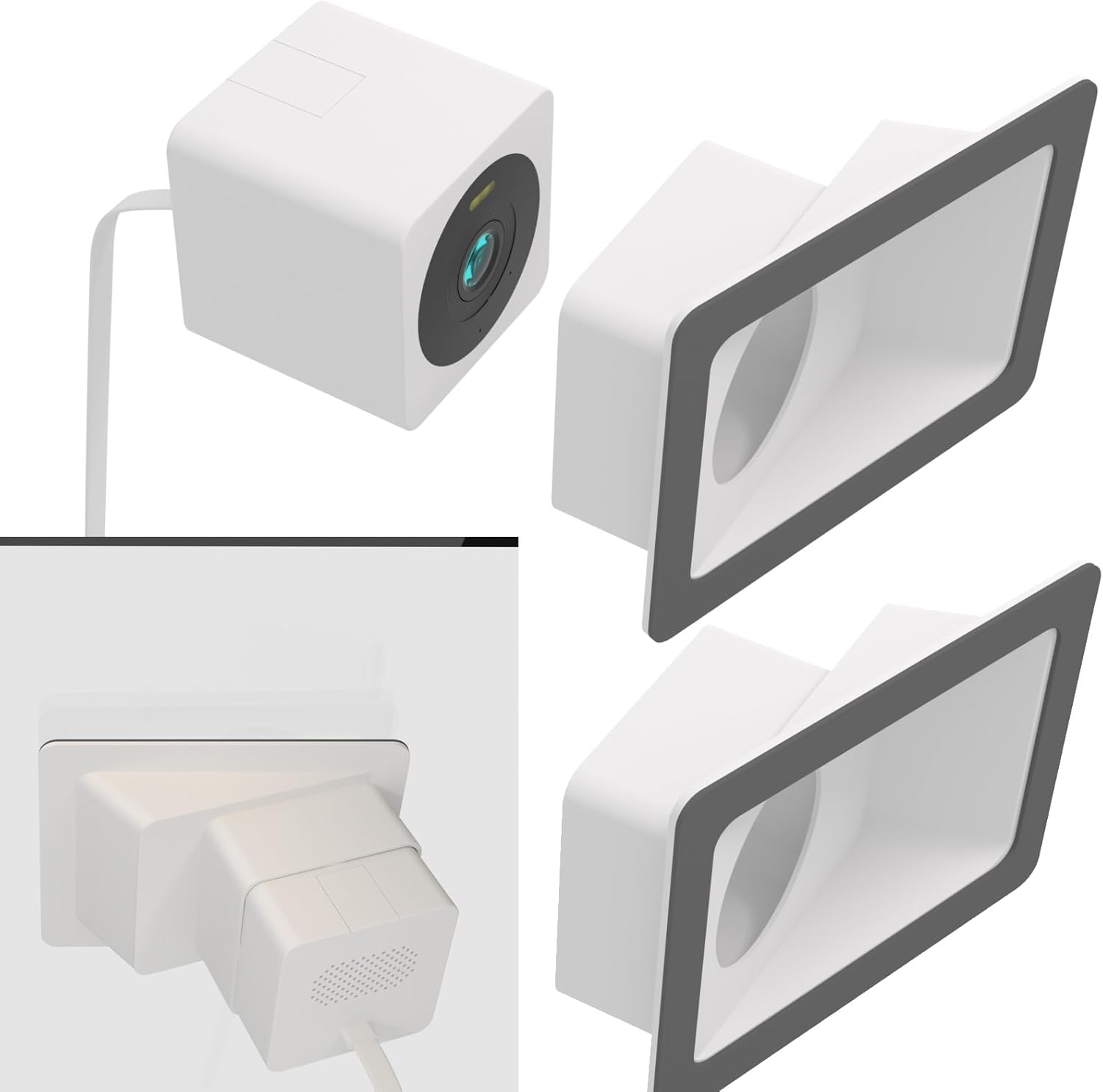 Teccle Wyze Cam Mount: 20 Tilt for Glass Monitoring