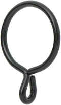 Ivilon Drapery Eyelet Curtain Rings 1.7in - Set of 14, Black