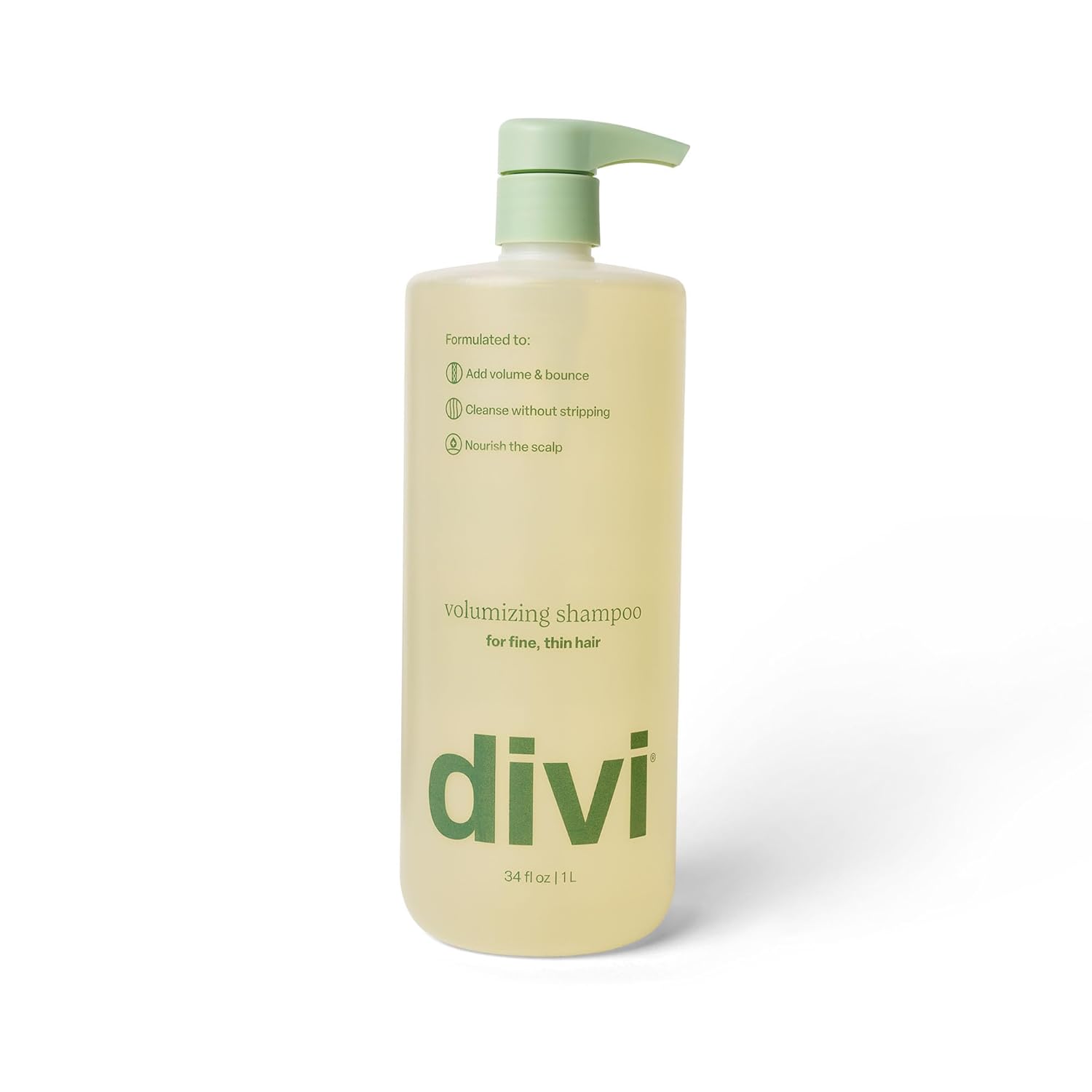 Divi Volumizing Shampoo for Fine Hair - Lightweight Cleanser