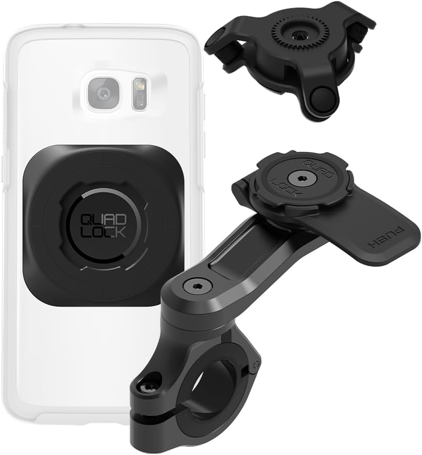 Quad Lock Handlebar Motorcycle Phone Mount PRO Kit for Secure Use