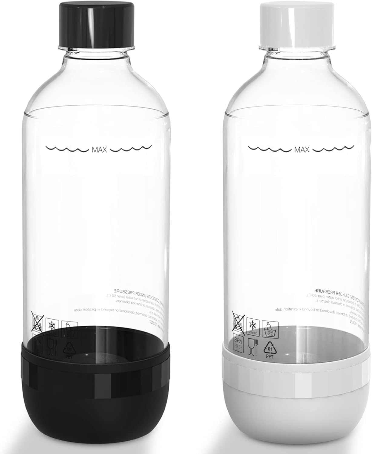 Thorder 1L Reusable BPA-Free Soda Bottles - Pack of 2