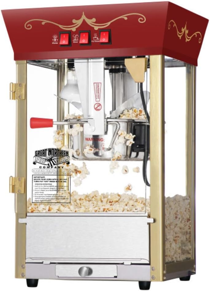 Deluxe Red Popcorn Machine by Great Northern Popcorn Co.
