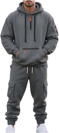 Fleece Lined Men Tracksuit Set 2 Piece - Warm Tactical
