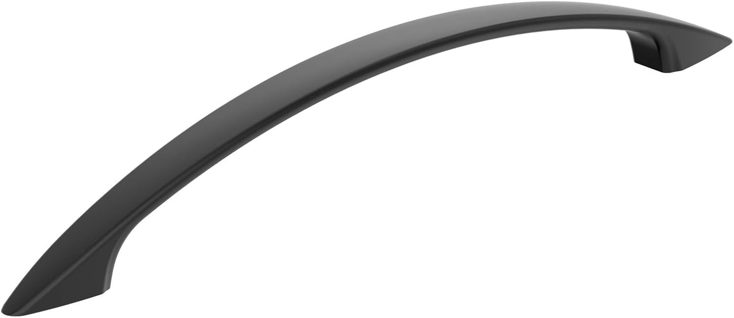 Amerock Arc 6-5/16 inch Matte Black Cabinet Pulls - 25 Pack