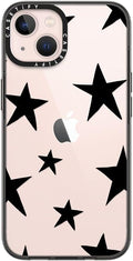 Stars Black Clear iPhone 13 Case - Slim 2x Military Grade Protection