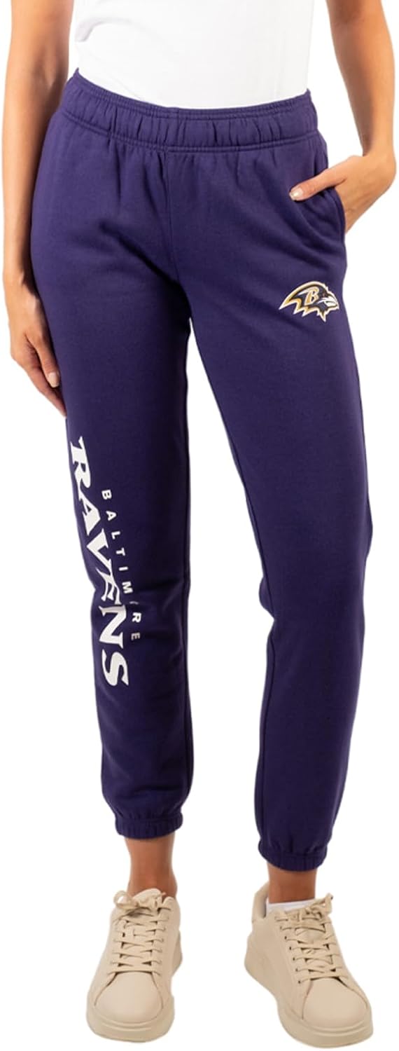 Ultra Game Women's NFL Official Super Soft Sweatpants Joggers