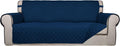Reversible Quilted Sofa Cover Navy/Navy - Water Resistant Slipcover