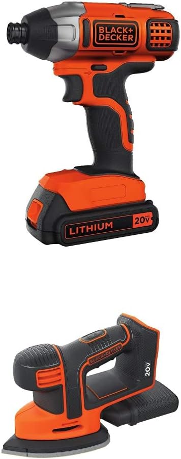 BLACK+DECKER BDCMS20B Cordless Mouse Sander for Precision Work
