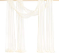 Wedding Arch Draping Fabric 2 Panels 32ft x 30in - Wrinkle-Free Ivory