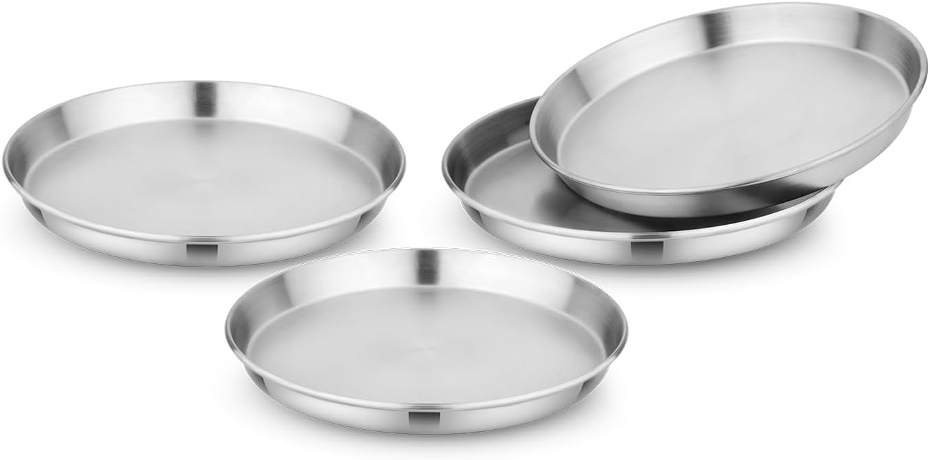 Children's 304 Stainless Steel Four Piece Plate Set for Kids