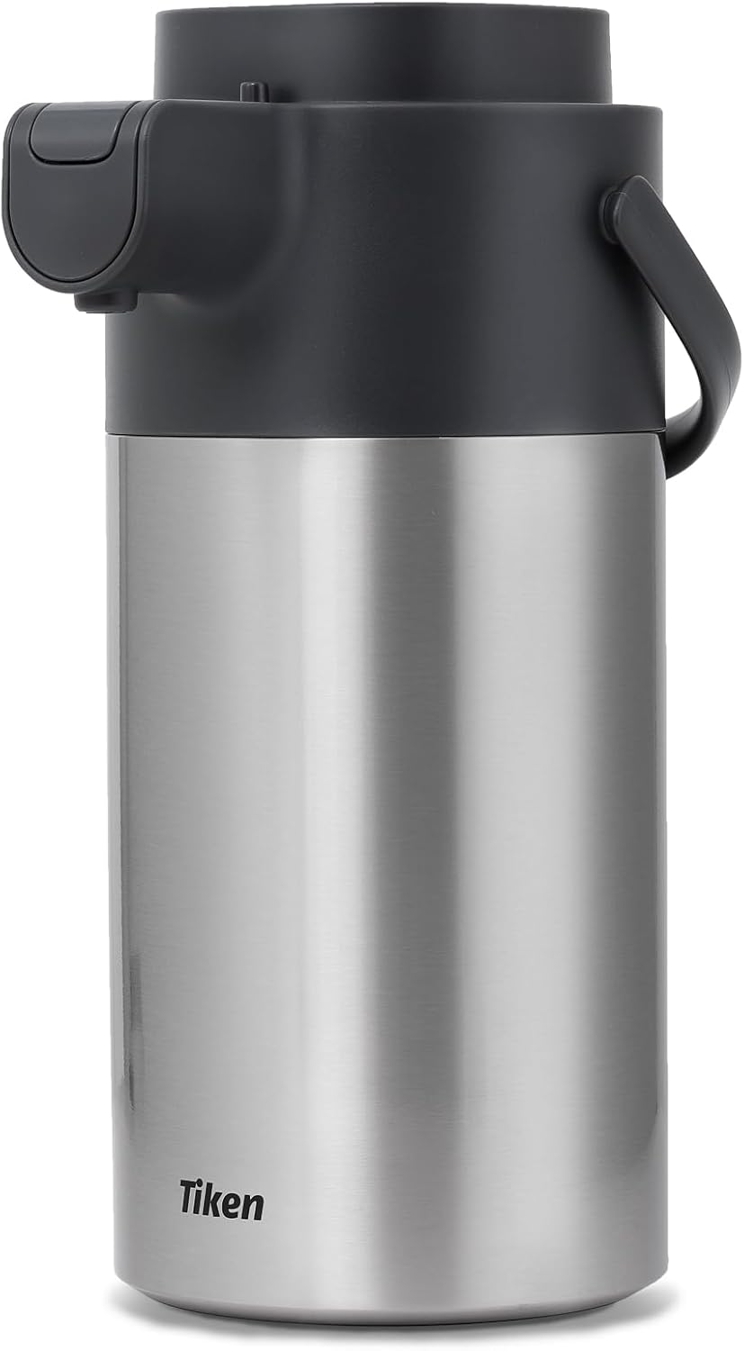 Tiken Airpot Coffee Dispenser with Pump - 135oz Thermal Carafe
