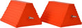 Wheel Chocks Heavy Duty Wheel Chock with Handle - Durable Orange 2