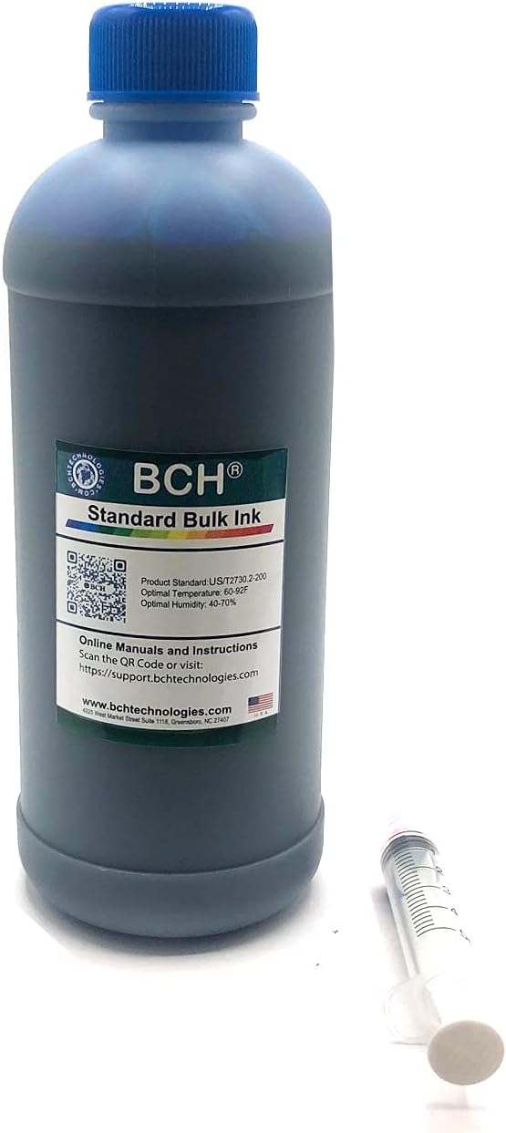 500ml BCH Cyan Dye Ink - UV-Resistant for Canon Printers