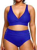 Yonique Womens Plus Size Bikini High Waisted Swimsuits Two Piece