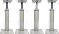 4 PCS Adjustable Floor Jacks 11.8 in-16 in Height Range - Grey Pack