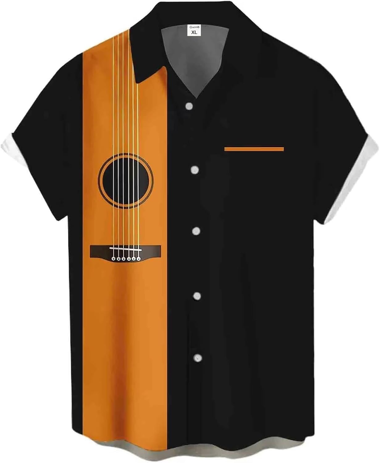 Men's Hawaiian Print Bowling Shirt - Casual Comfort