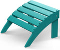Adirondack Ottoman Footrest - HDPE Outdoor Folding Foot Stool
