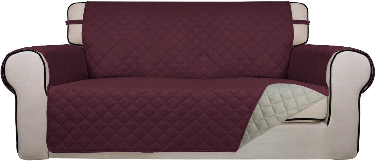 PureFit Reversible Quilted Sofa Cover for Pets and Kids