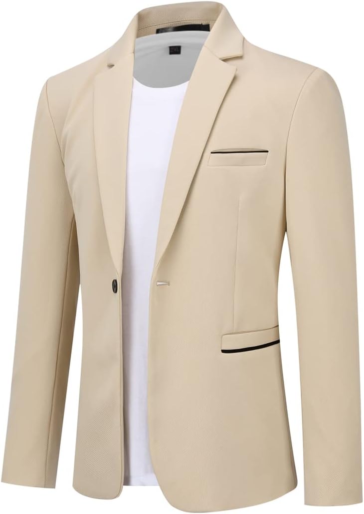Cloudstyle Men's Slim Fit Sport Coat Blazer for Business Wear