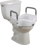 Drive Medical Raised Toilet Seat with Padded Arms