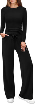 WIHOLL Lounge Sets for Women 2 Piece Vacation Outfits - Flattering