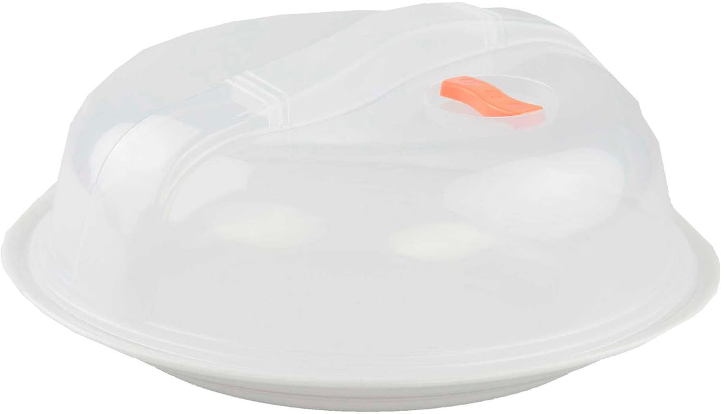 Home Basics 10 Microwave Plate Cover | Steam Release Vent
