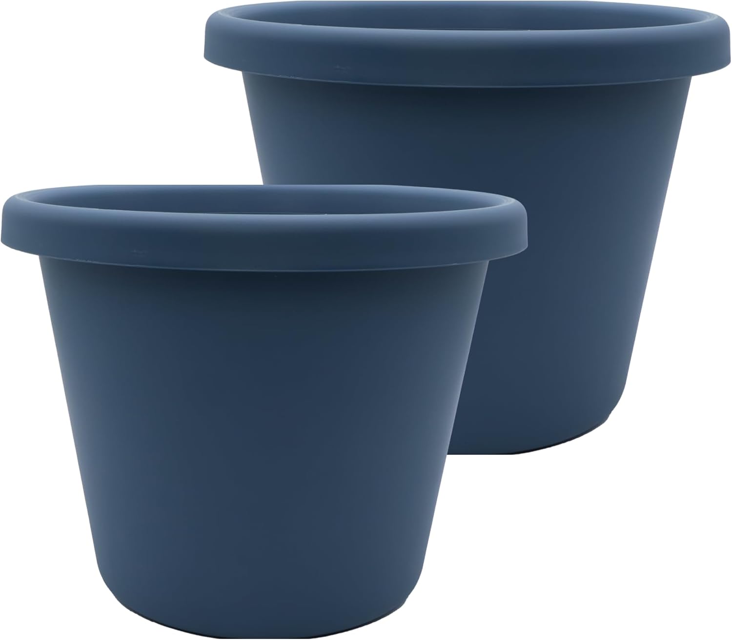 Classic Round Plastic Plant Pot - Lightweight & UV Resistant