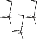 Velveteen Padded Tubular Guitar Stand 3-Pack - Stable, Secure Hold