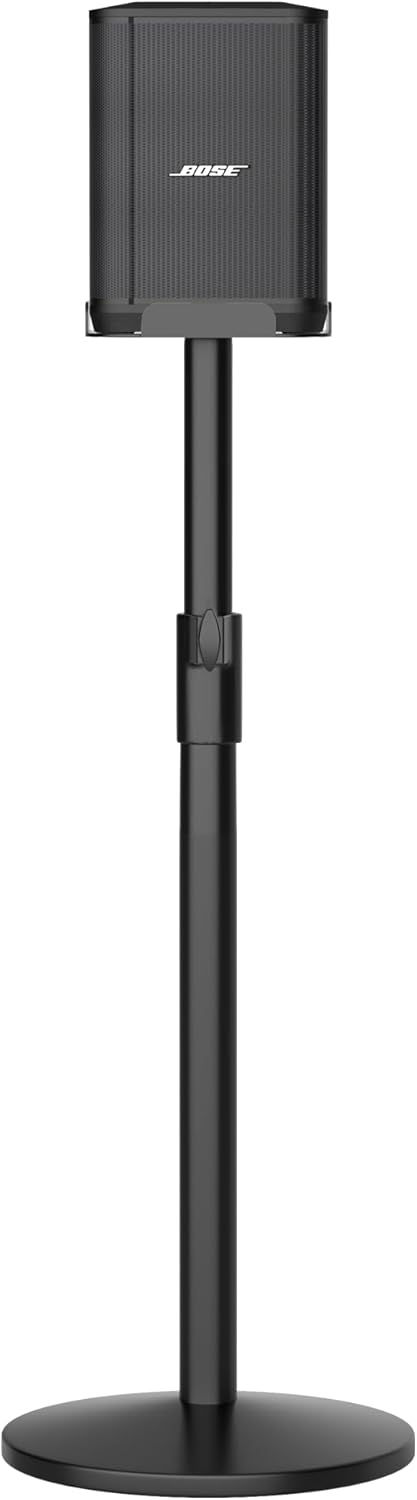 CUUTHOO Wireless Speaker Stand - Height Adjustable up to 36.2 - 22.6 - Single Black Stand for Bose S1 Pro