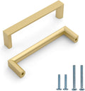 10 Pack 3 in (76mm) Gold Cabinet Handles - Polished Kitchen Pulls