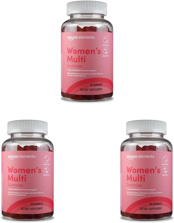Organic Multivitamins for Women - Vegetarian Gummies Pack of 3