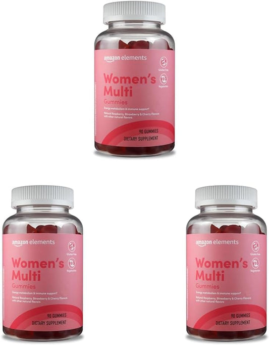 Organic Multivitamins for Women - Vegetarian Gummies Pack of 3