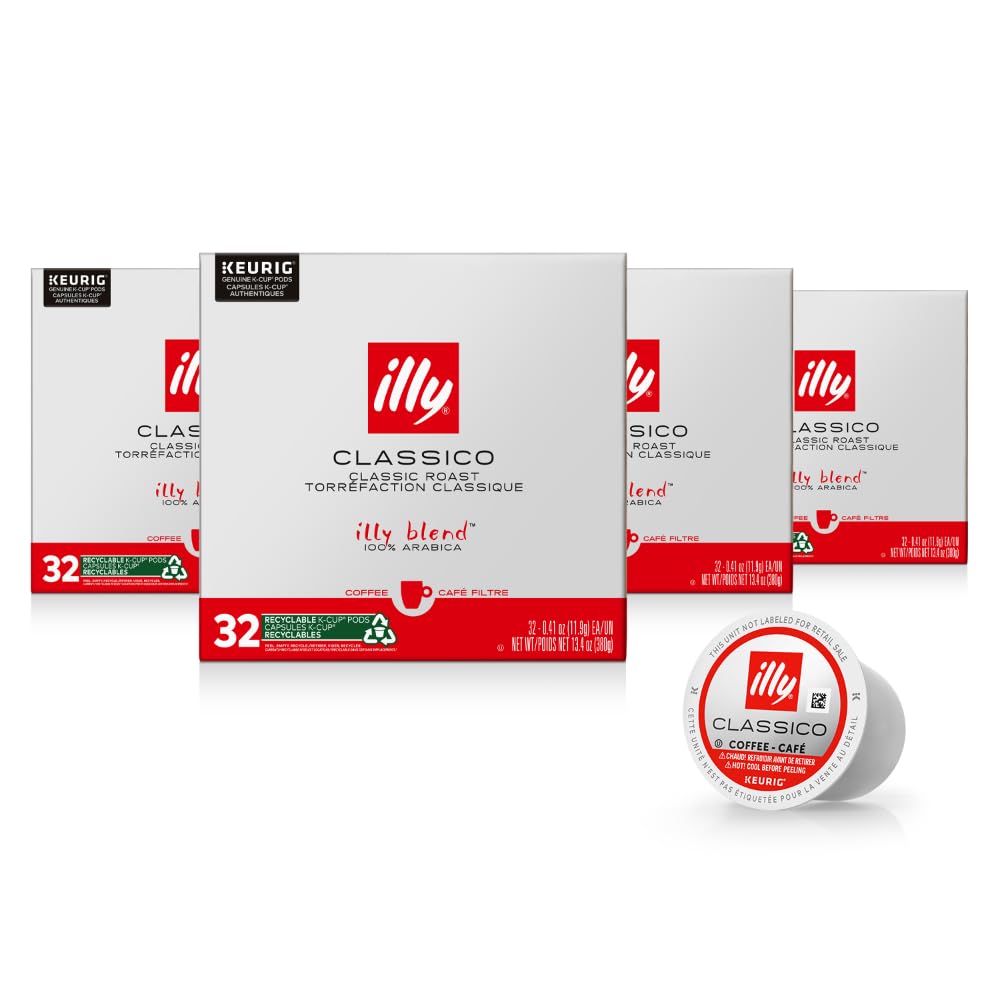 Illy Coffee K Cups Classico Roast Pods for Keurig Machines