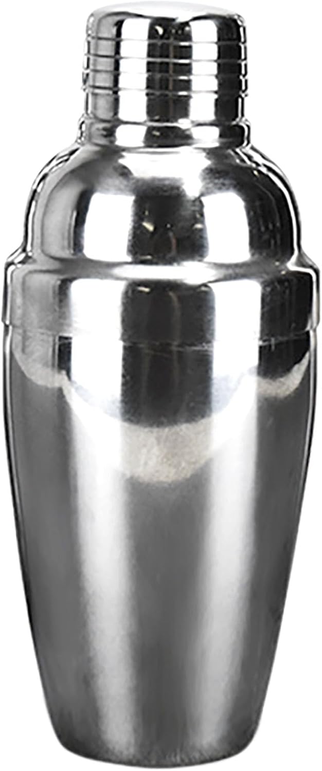 Stainless Steel Cocktail Shaker with Built-In Strainer - Mix Drinks Like a Pro!