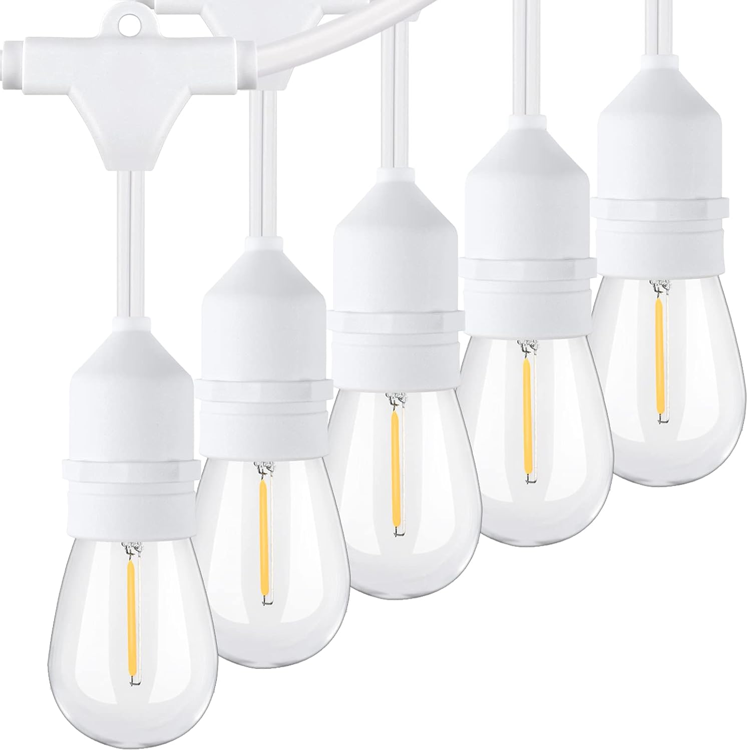 96FT Outdoor String Lights for Patio, Waterproof Bistro Lights