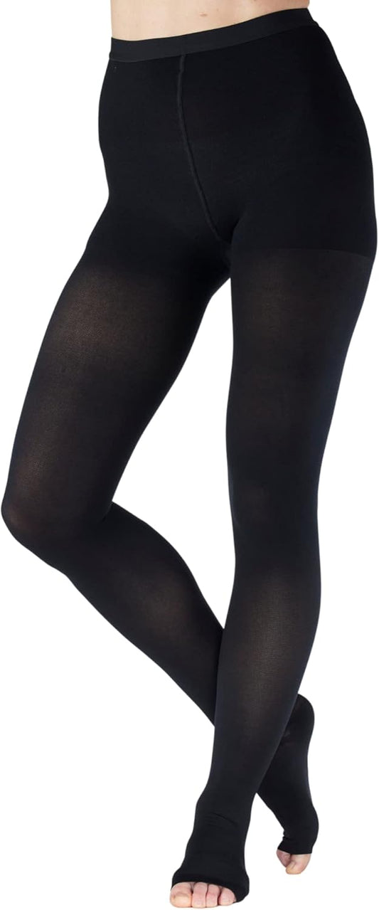 Opaque Compression Pantyhose for Women - 20-30mmHg Support