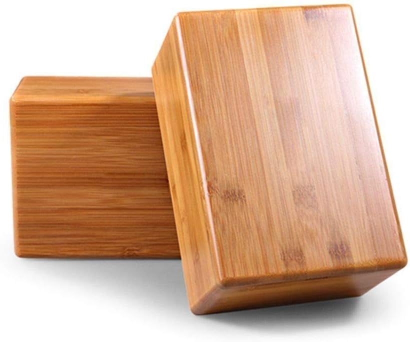Bamboo Yoga Blocks x2 - Enhance Poses, Boost Strength
