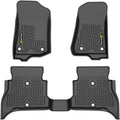 TPE Floor Mats Cargo Liner Compatible with Jeep Wrangler Unlimited 4XE