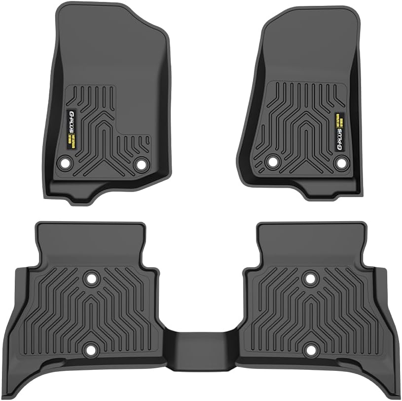 TPE Floor Mats Cargo Liner for Jeep Wrangler Unlimited 2021-2025