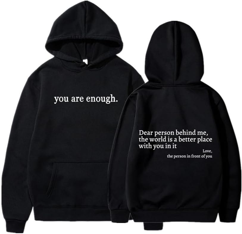 Empowering 'You Are Enough' Hoodie by Kuniloda